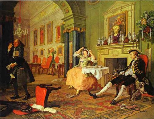 FIG. 94.—HOGARTH. SHORTLY AFTER MARRIAGE. NAT. GAL. LONDON.