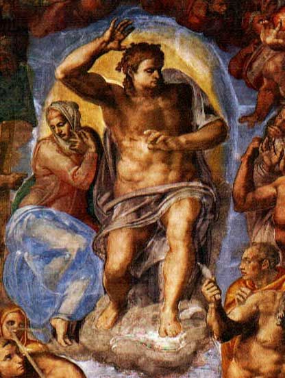 CENTRAL FIGURES OF THE LAST JUDGMENT. Sistine Chapel, Rome. CENTRAL FIGURES OF THE LAST JUDGMENT. Sistine Chapel, Rome.