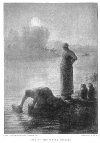 From a carbon print by Braun, Clément & Co. FILLING THE WATER-BOTTLES John Andrew & Son, Sc.
